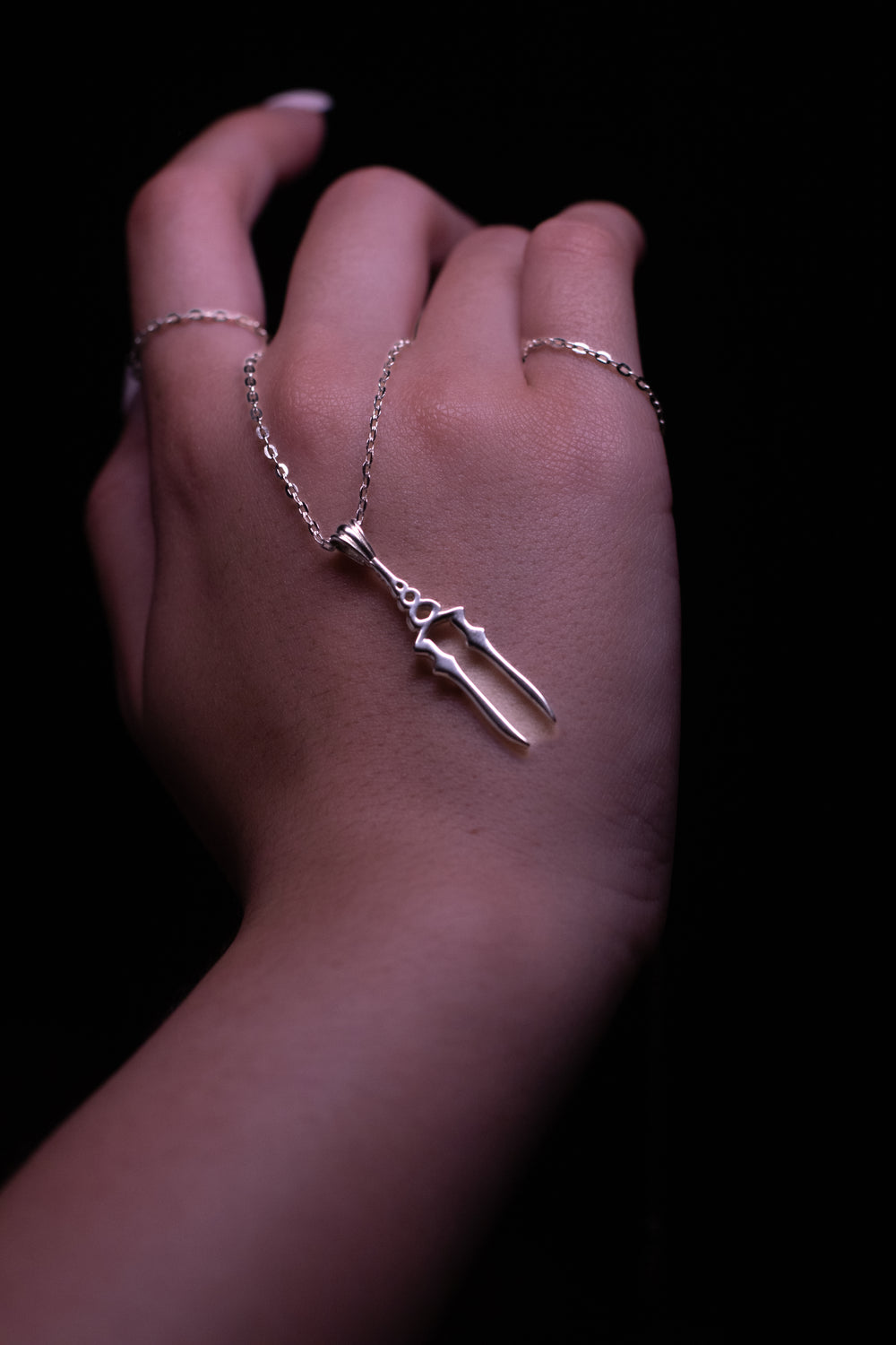 Spear Pendant 925 Sterling Silver Necklace