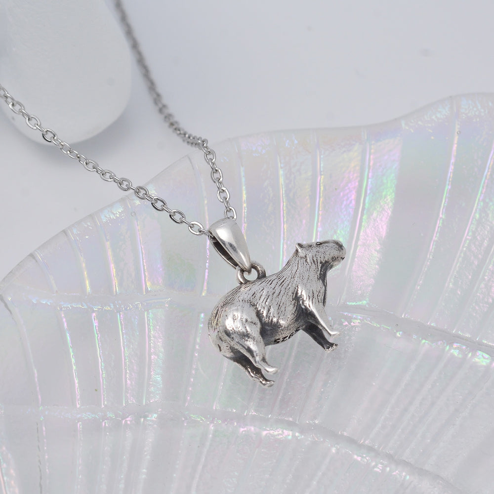 Capybara 925 Sterling Silver Necklace