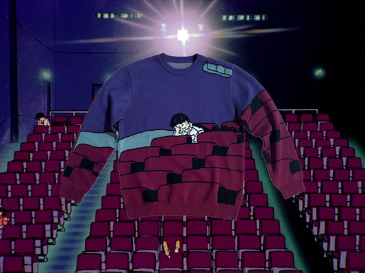 Crying in the Cinema Jacquard Sweater Pre Order