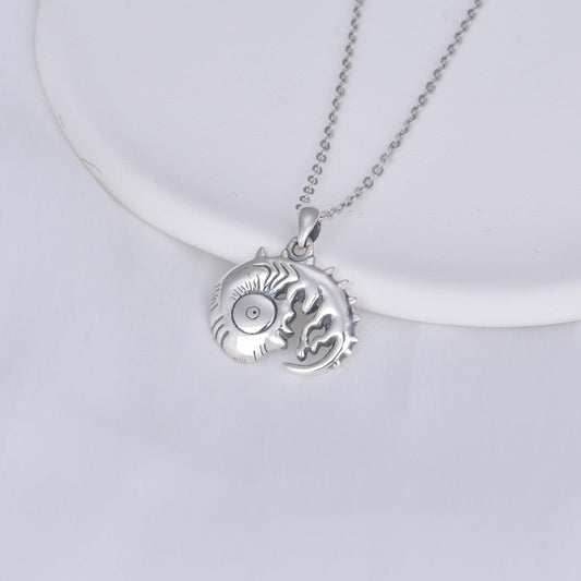 Embryonic Adam Sterling Silver Pendant Necklace